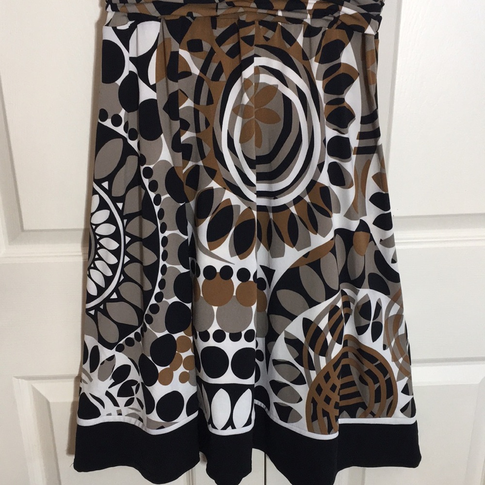 Geometric Print Wrap Top Dress - Size 10P - Picture 3 of 7